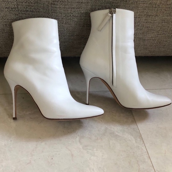 Manolo Blahnik Calf Leather Heeled Ankle Boots. Size 39,5 - Picture 4 of 6